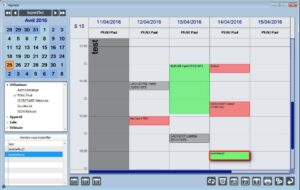 capture d'écran du composant 4D crée par blue company nommé agenda